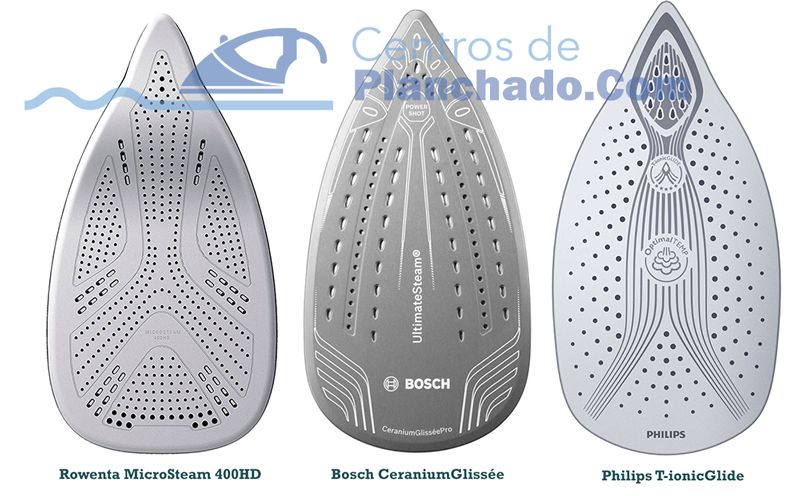 Comparativa Suelas Centros de Planchado Microsteam-400-vs-ceranium-glissee-vs-t-ionicGlide